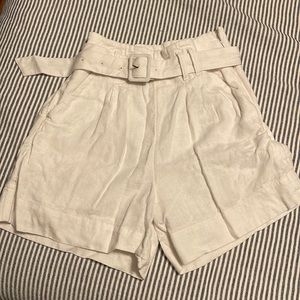 White Linen shorts